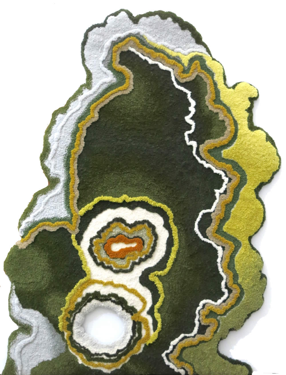 現(xiàn)代創(chuàng)意苔蘚不規(guī)則圖案地毯貼圖