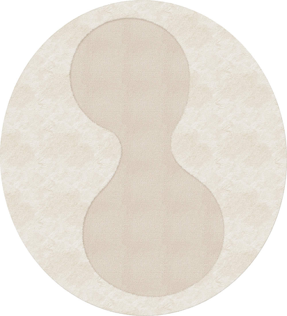 現(xiàn)代簡約橢圓形凹凸地毯貼圖