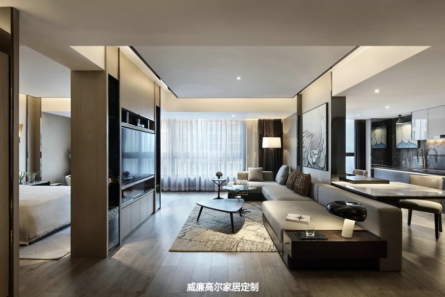 現(xiàn)代簡(jiǎn)約風(fēng)格客廳沙發(fā)地毯案例效果圖