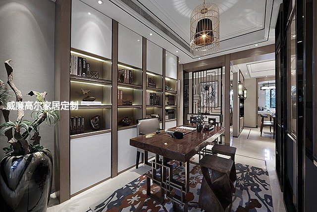 現(xiàn)代中式風(fēng)格客廳書房臥室地毯案例效果圖