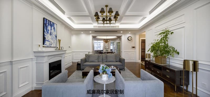 北歐現(xiàn)代住宅客廳地毯案例效果圖-雍城世家