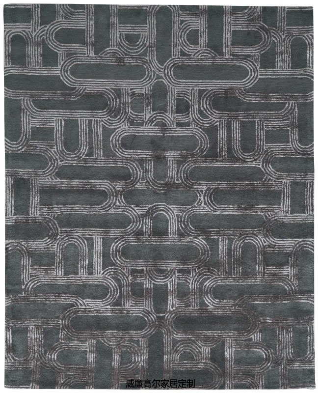 現(xiàn)代風(fēng)格灰色加絲地毯貼圖