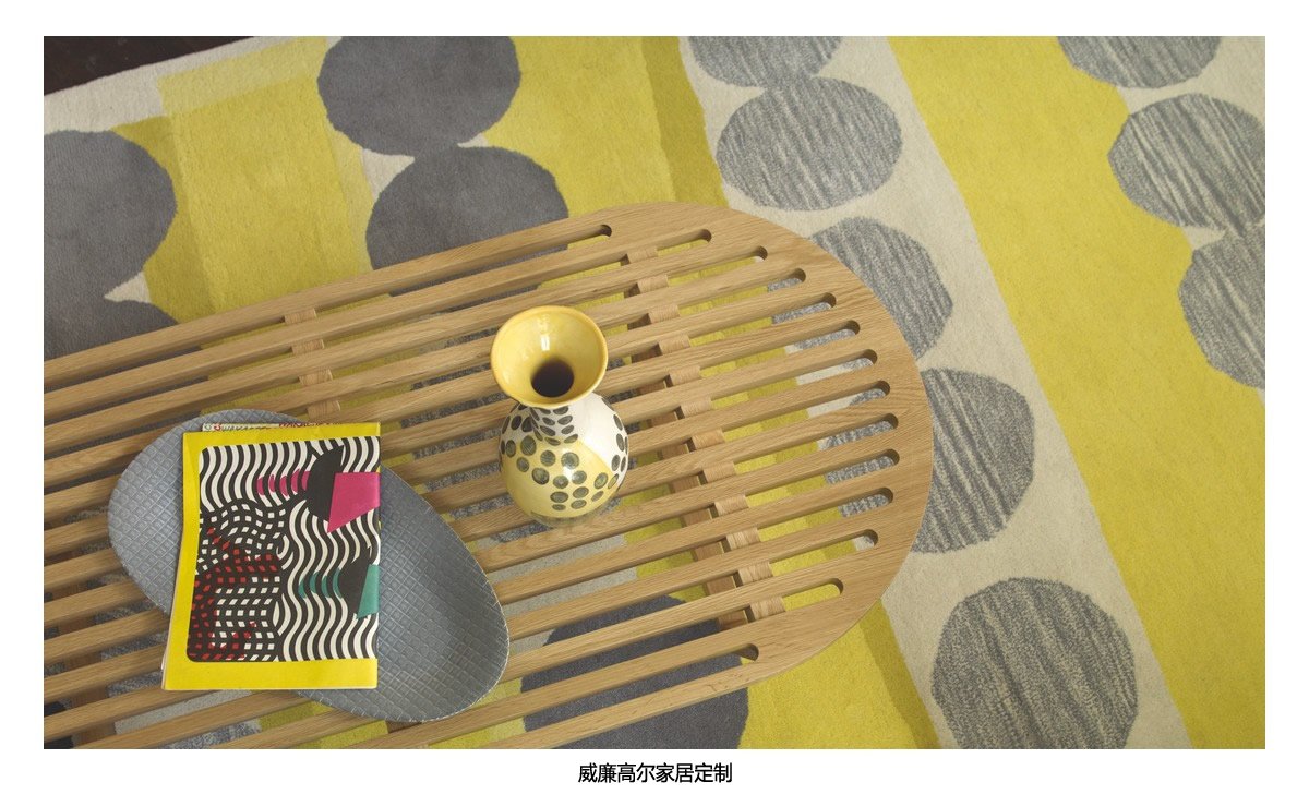 簡(jiǎn)歐風(fēng)格淺灰色條紋地毯貼圖