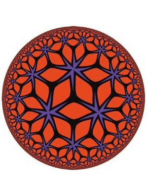 現(xiàn)代風(fēng)格圓形橙色幾何圖案地毯貼圖