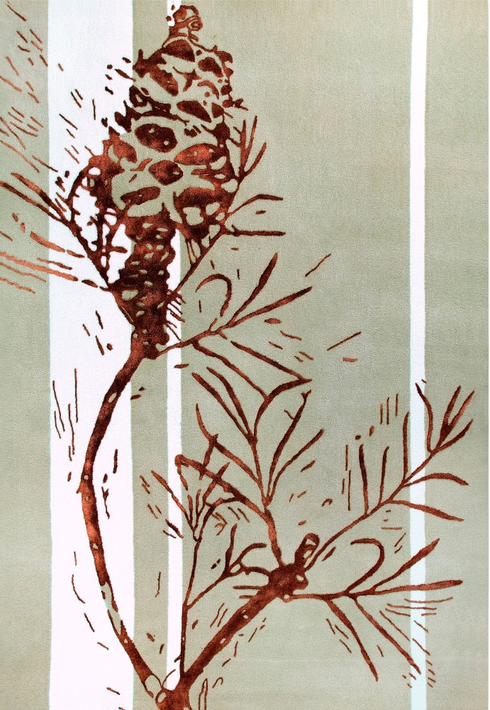 現(xiàn)代簡約客廳植物圖案地毯貼圖