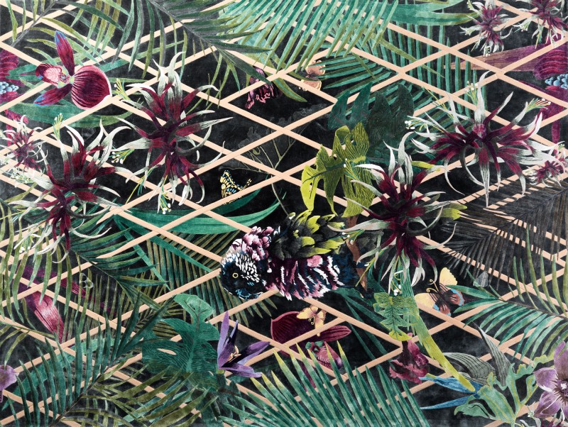 現(xiàn)代風格綠色植物地毯貼圖