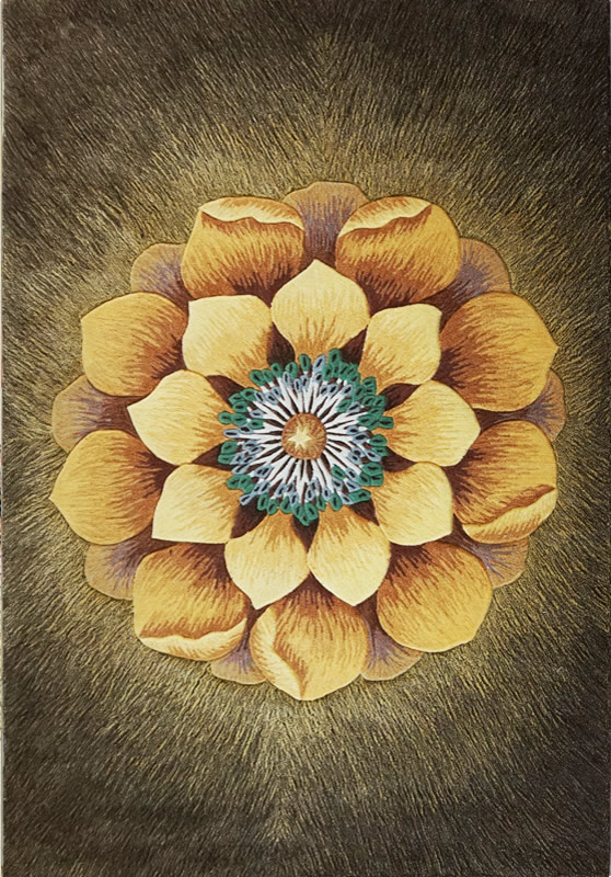 新中式風(fēng)格金蓮花圖案地毯貼圖