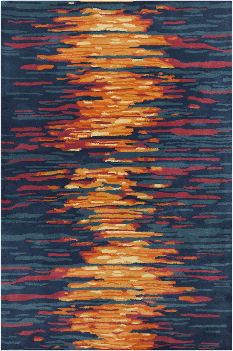 現(xiàn)代風(fēng)格夕陽(yáng)圖案地毯貼圖
