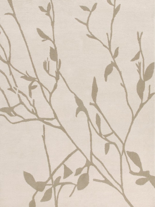 現(xiàn)代簡約米灰色植物圖案地毯貼圖