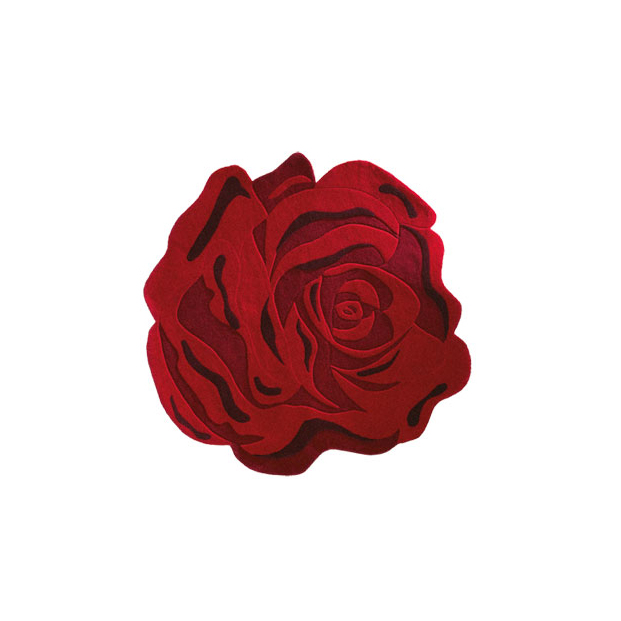 現(xiàn)代風(fēng)格紅色玫瑰圖案地毯貼圖
