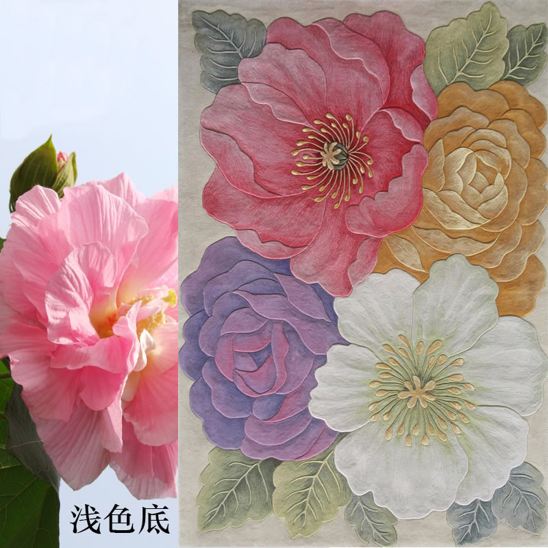 新中式風(fēng)格山茶花地毯貼圖