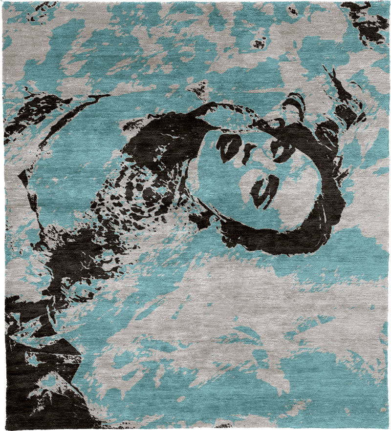 現(xiàn)代美式人物夢(mèng)露圖案地毯貼圖-高端貼圖