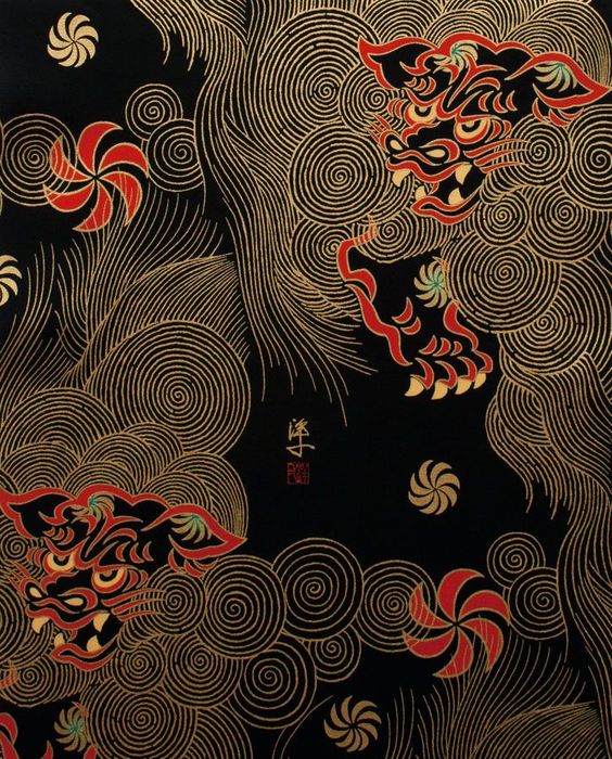 新中式麒麟圖案地毯貼圖-高端定制
