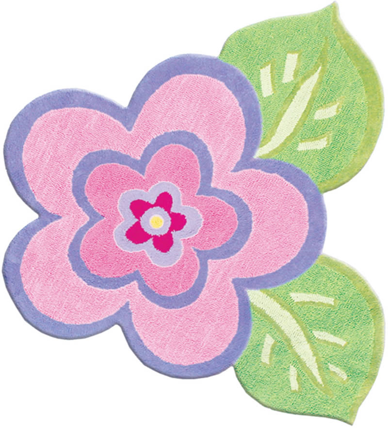 現(xiàn)代風(fēng)格兒童花朵異形地毯貼圖