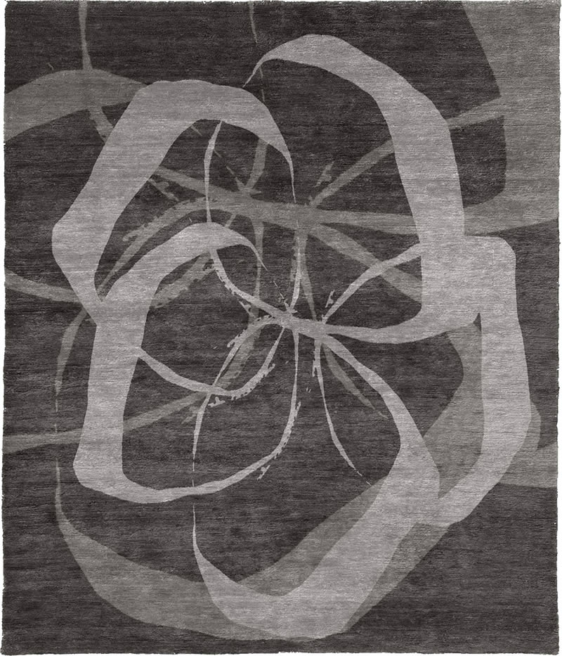現(xiàn)代風(fēng)格灰色抽象花紋圖案地毯貼圖
