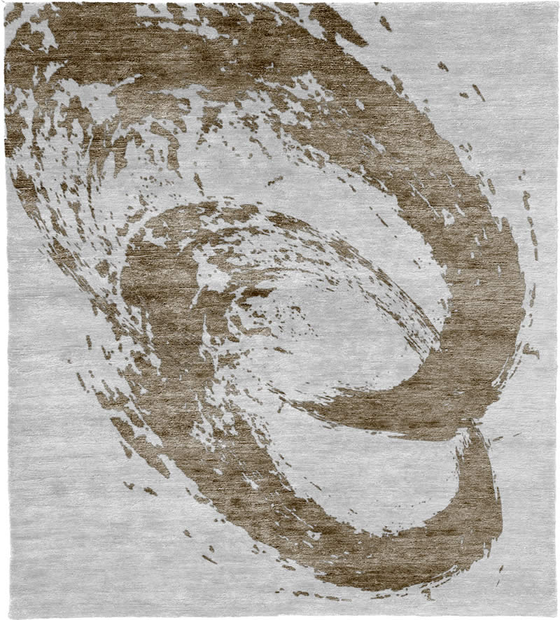 現(xiàn)代風(fēng)格白灰色咖色水墨圖案地毯貼圖