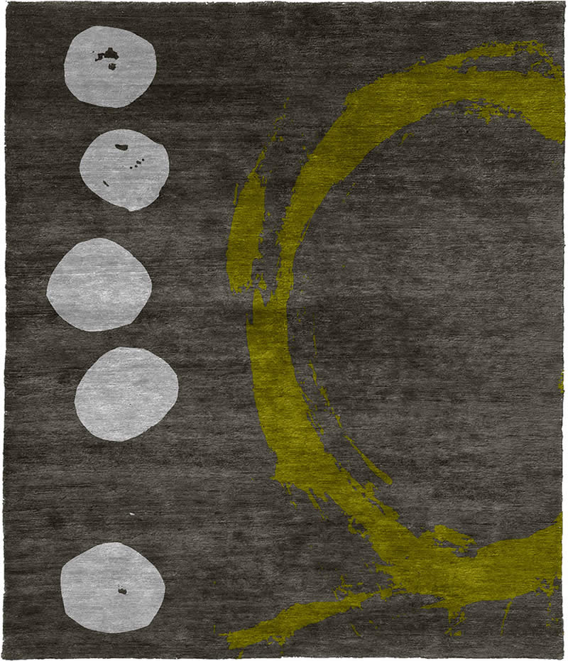 現(xiàn)代風(fēng)格咖灰色黃白色簡(jiǎn)單圖案地毯貼圖