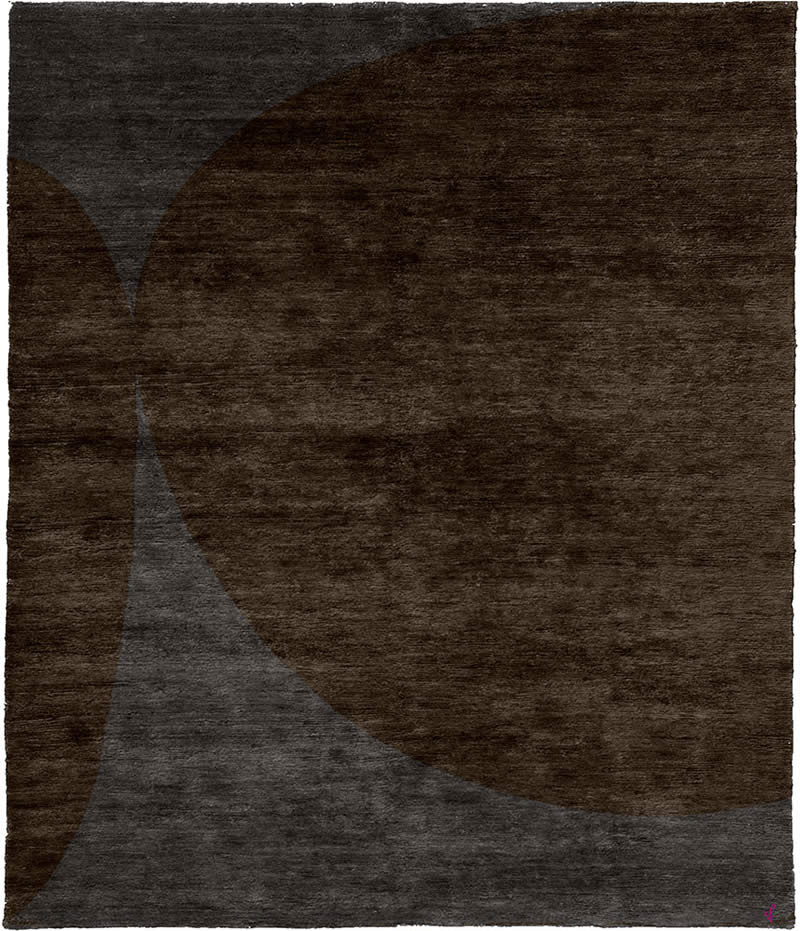 現(xiàn)代風(fēng)格咖色灰色拼色圖案地毯貼圖
