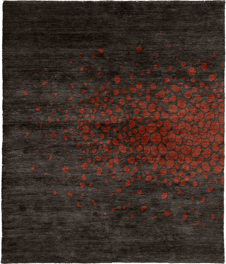 現(xiàn)代風(fēng)格灰底磚紅點(diǎn)圖案地毯貼圖
