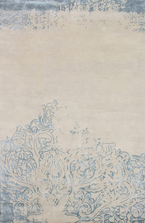 新中式藍(lán)色簡單花紋紋理圖案地毯貼圖
