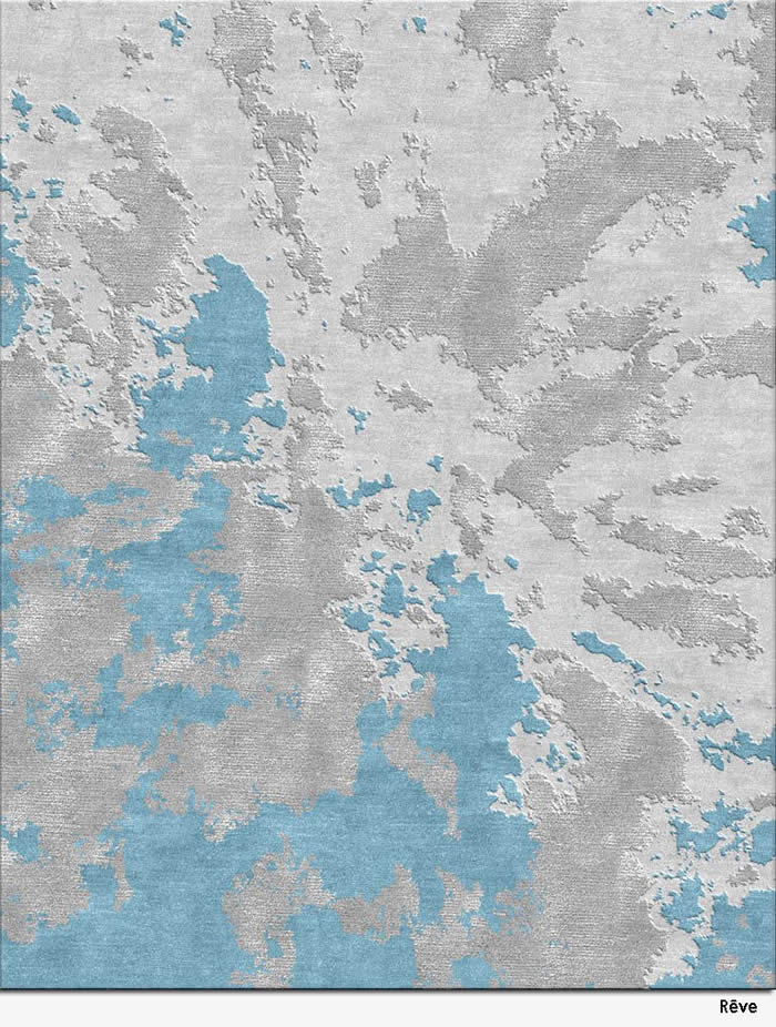 現(xiàn)代風(fēng)格灰藍(lán)色濺墨抽象圖案地毯貼圖