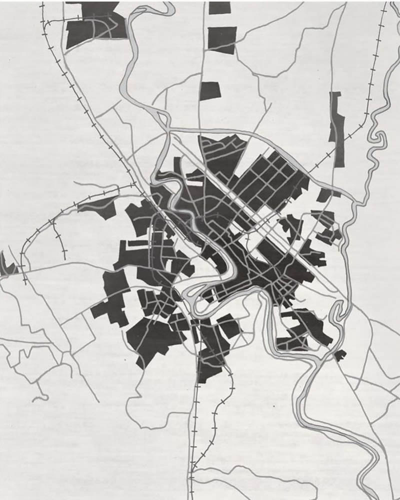 現(xiàn)代風(fēng)格灰白城市地圖圖案地毯貼圖