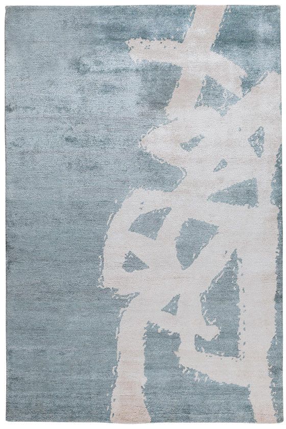 新中式淺藍(lán)色簡(jiǎn)單圖案地毯貼圖