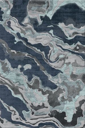 新中式墨色灰色抽象圖案地毯貼圖