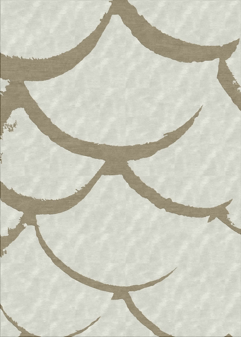 現(xiàn)代簡約灰咖色鱗片圖案地毯貼圖