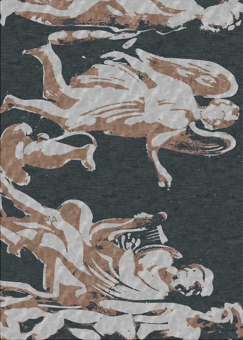 簡歐風(fēng)格人物石膏像圖案地毯貼圖