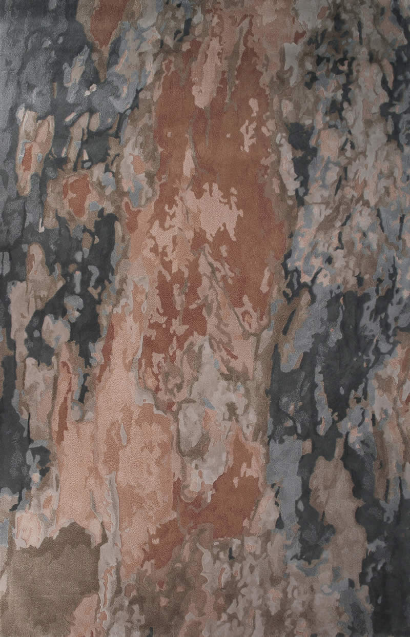 現(xiàn)代美式藍(lán)灰咖紅色抽象圖案地毯貼圖