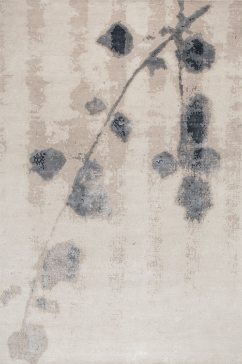 現(xiàn)代美式淺咖色枝葉圖案地毯貼圖