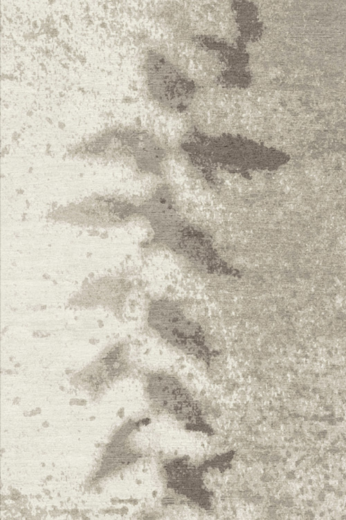 現(xiàn)代簡(jiǎn)約淺咖灰色葉子圖案地毯貼圖