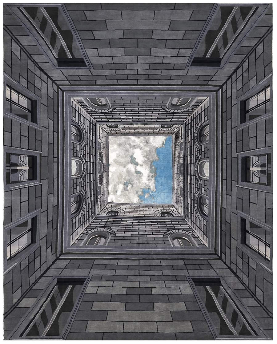 現(xiàn)代風(fēng)格建筑天空圖案地毯貼圖