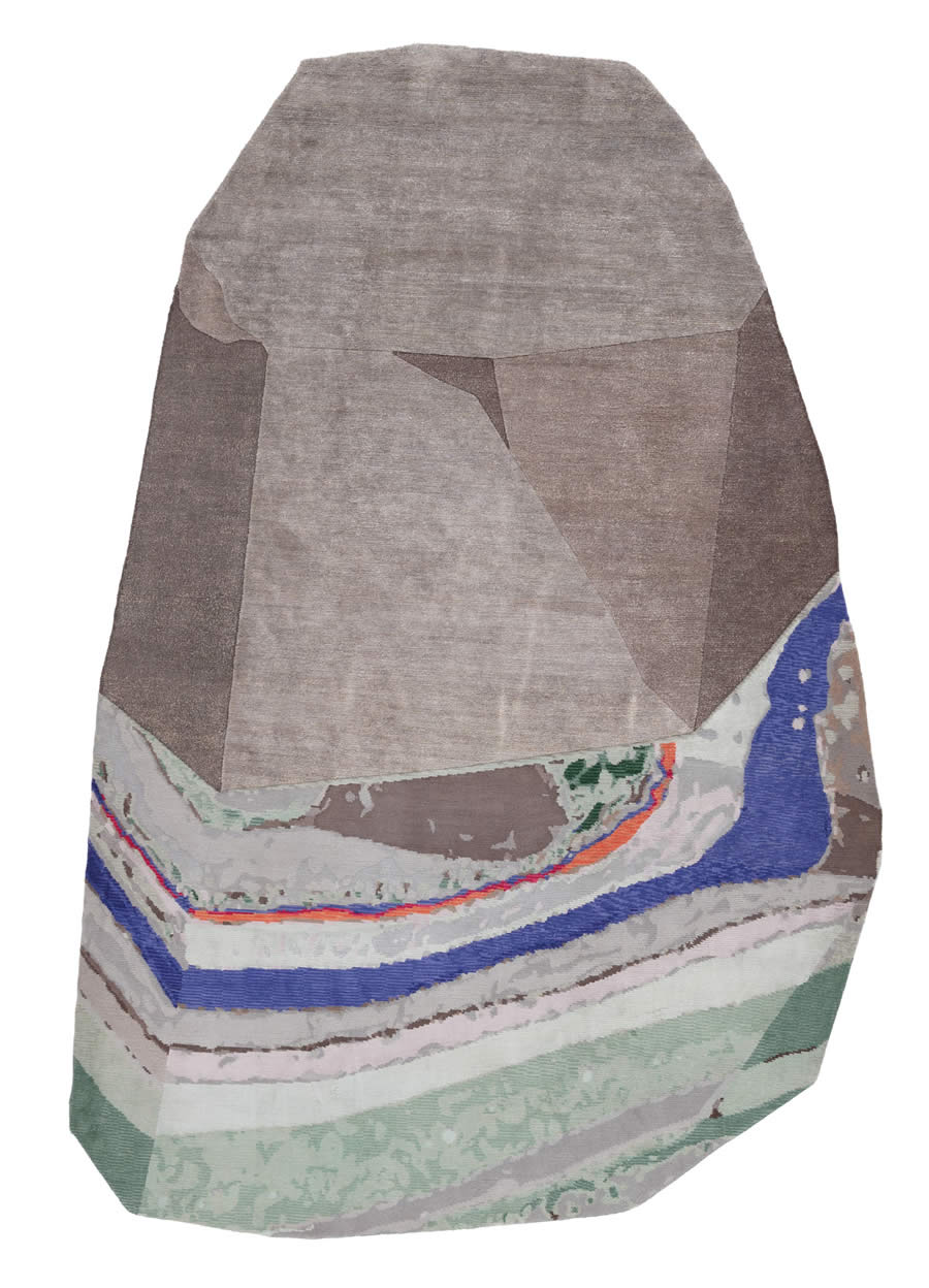 現(xiàn)代創(chuàng)意咖灰色創(chuàng)意石頭圖案地毯貼圖