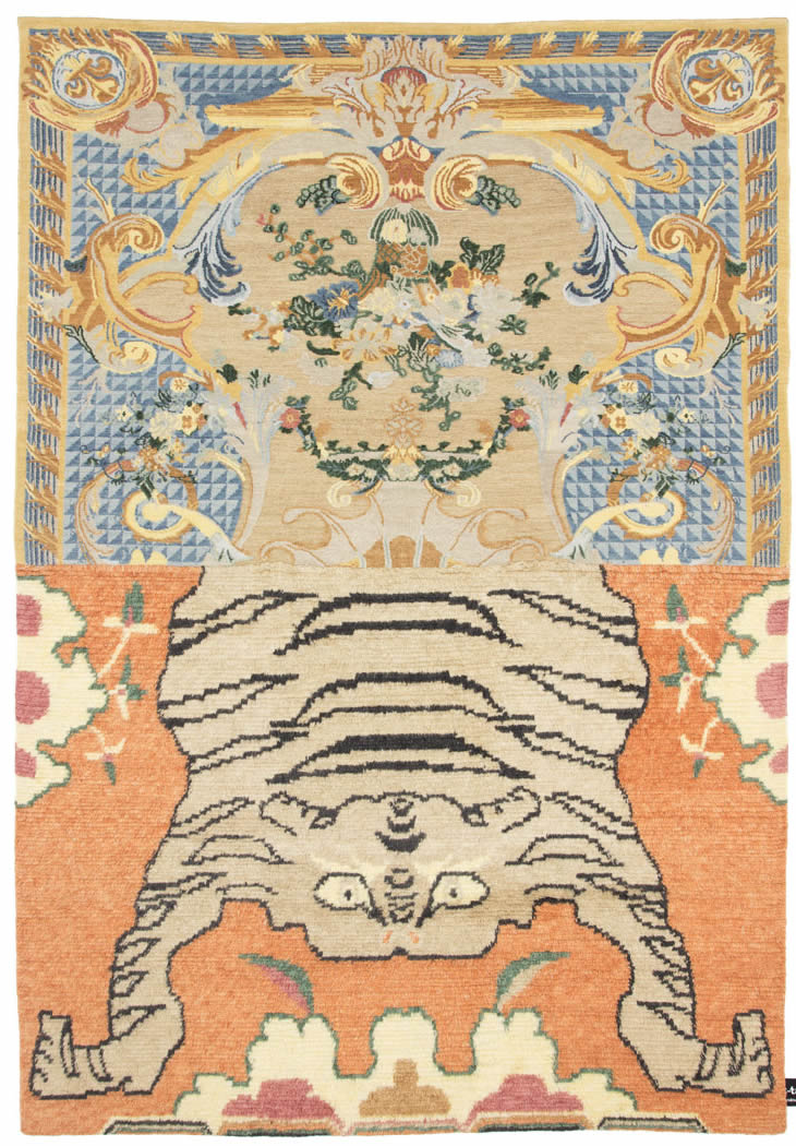 美式歐式創(chuàng)意可愛花紋紋理圖案地毯貼圖
