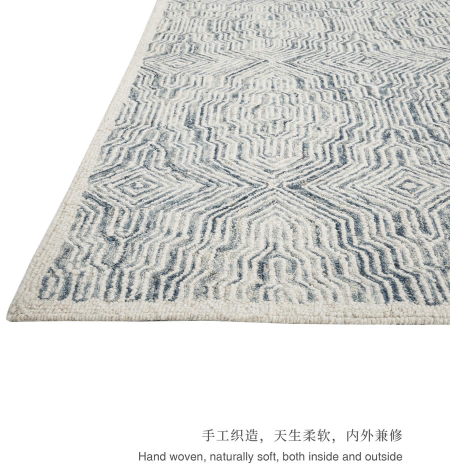 貝殼系列——印度手工羊毛地毯